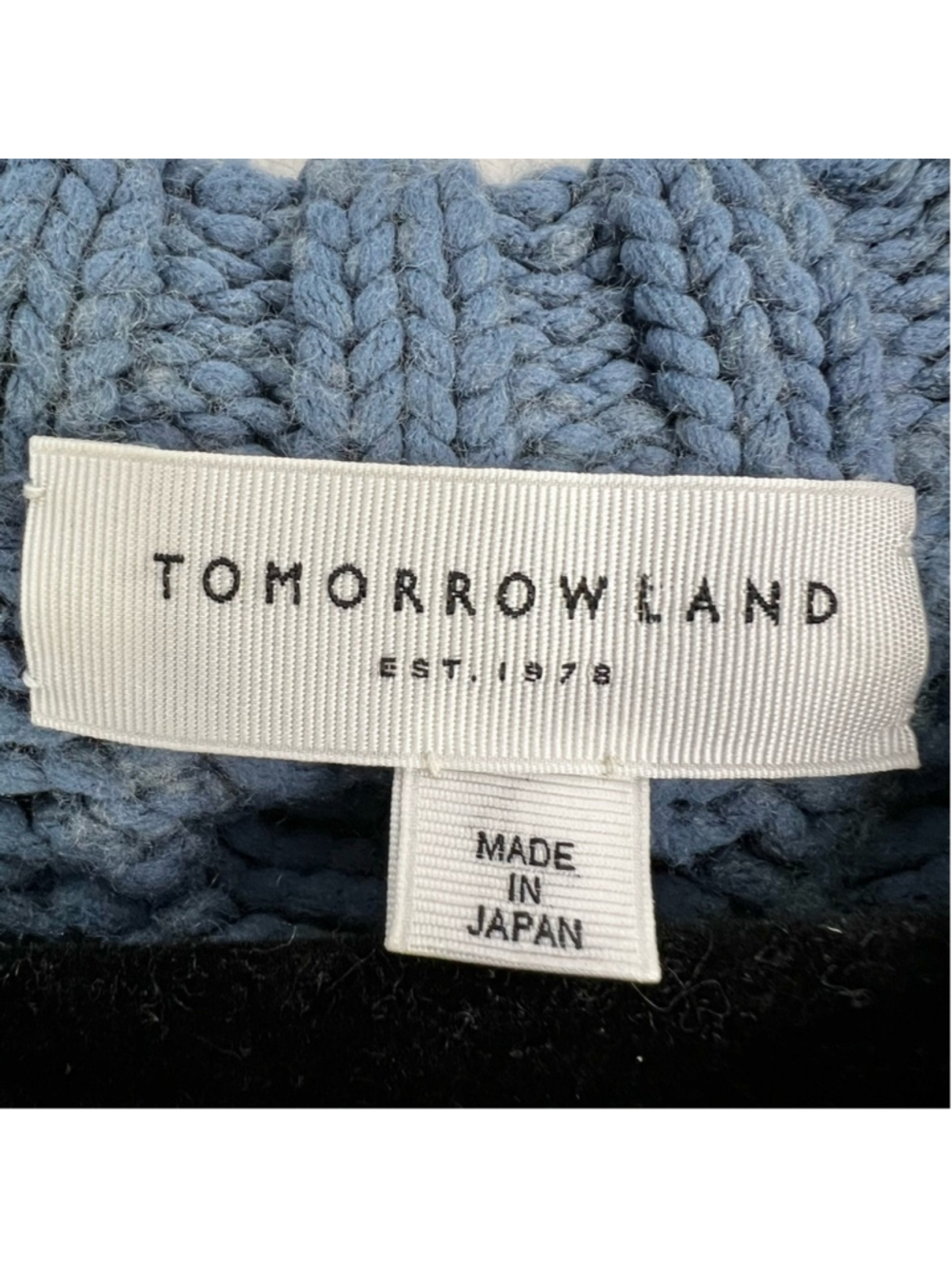 Tomorrowland Japan wool blend chunky cable knit oversized SAMPLE sweater vest S - Picture 14 of 16